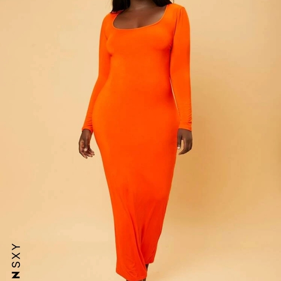 SHEIN Dresses & Skirts - Maxi Dress - VIBRANT Orange 🍊